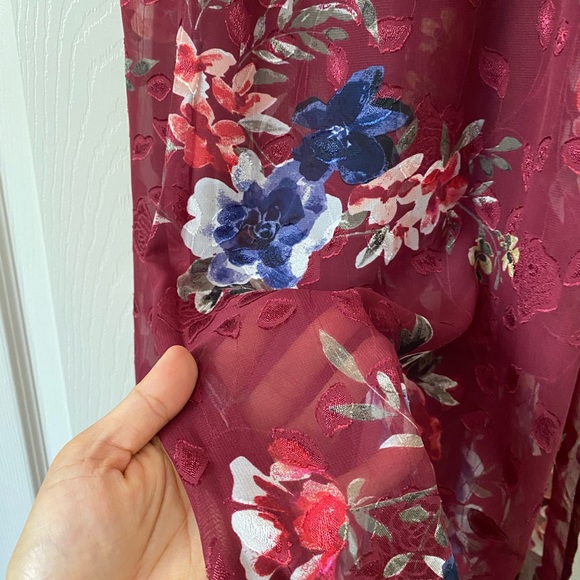 Garage Maxi dress in Dark Red - Picture 3 of 11